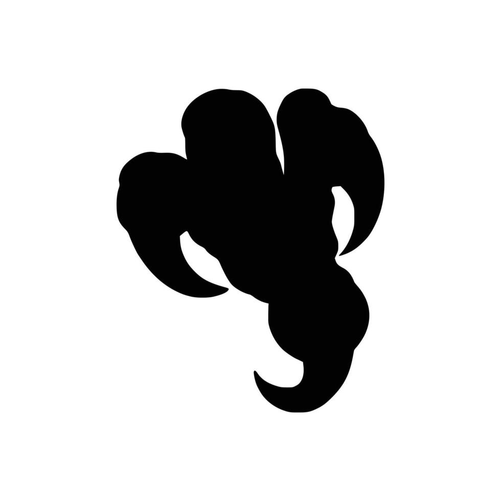 A black and white silhouette of a horse vector