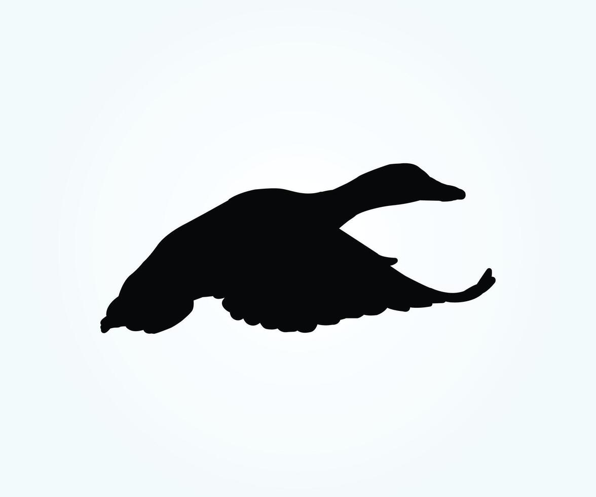 mallard flying duck illustration, a black silhouette of a duck flying in the air vector