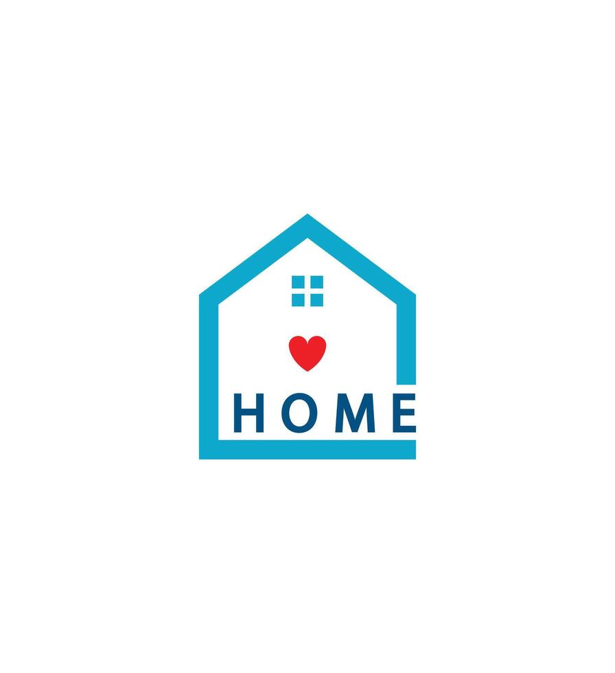 home logo design.love home vector