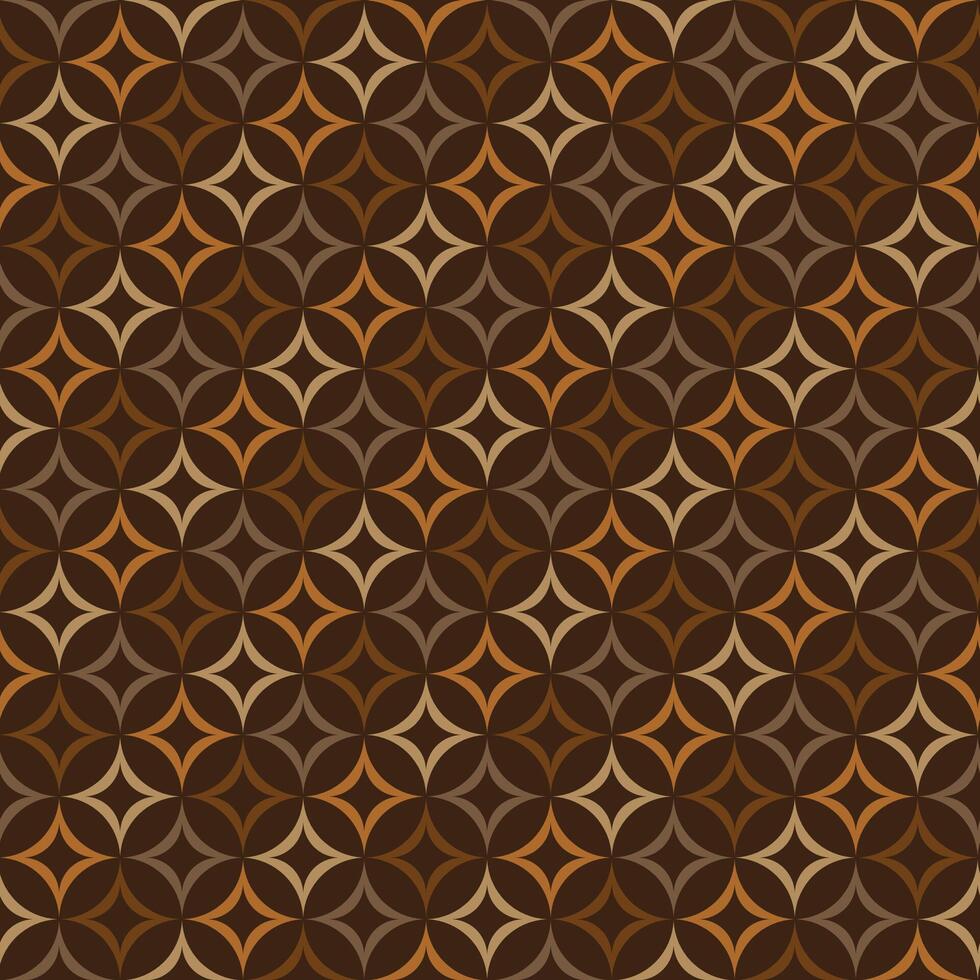 Seamless Gold And Bronze Elements On Brown Background vector
