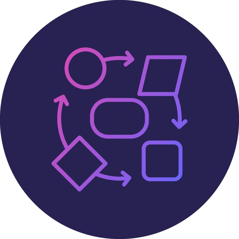 Briefcase Modern Shaped UI Graphic vector