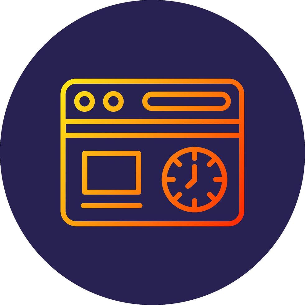Refresh Outlined Concept Line Form vector