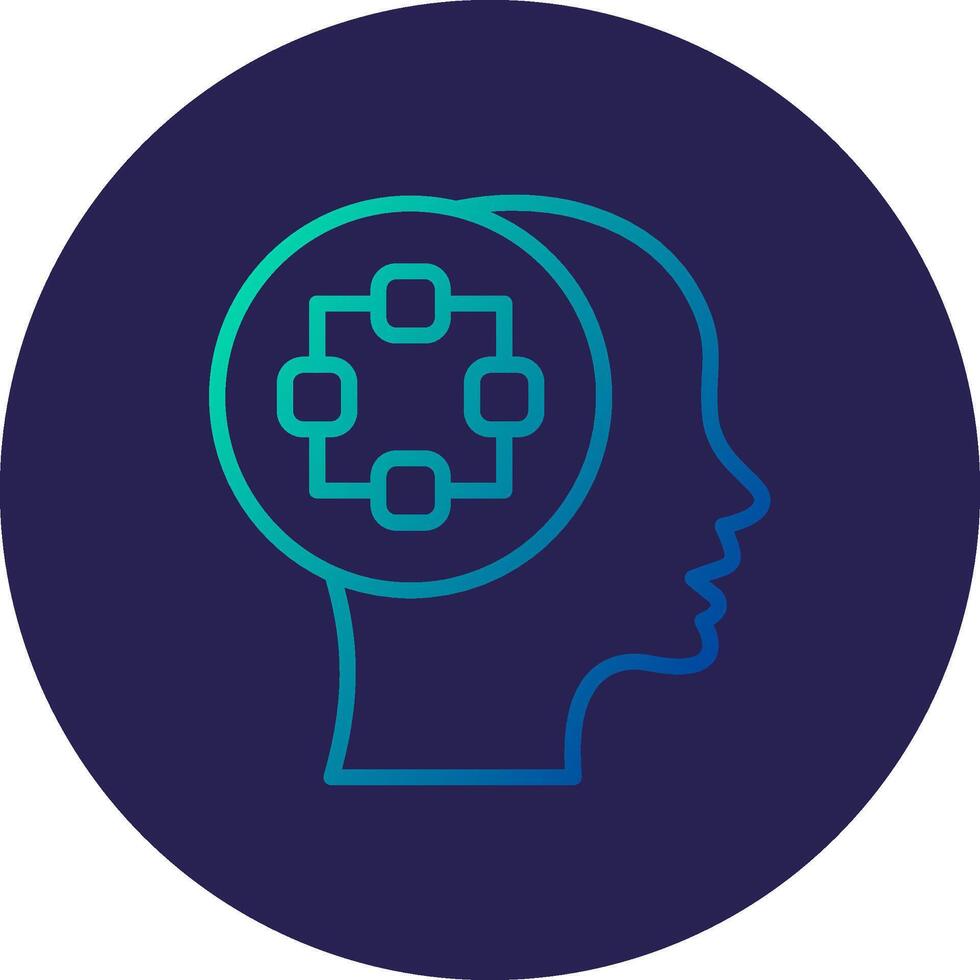 Think User Interface Visual Badge vector