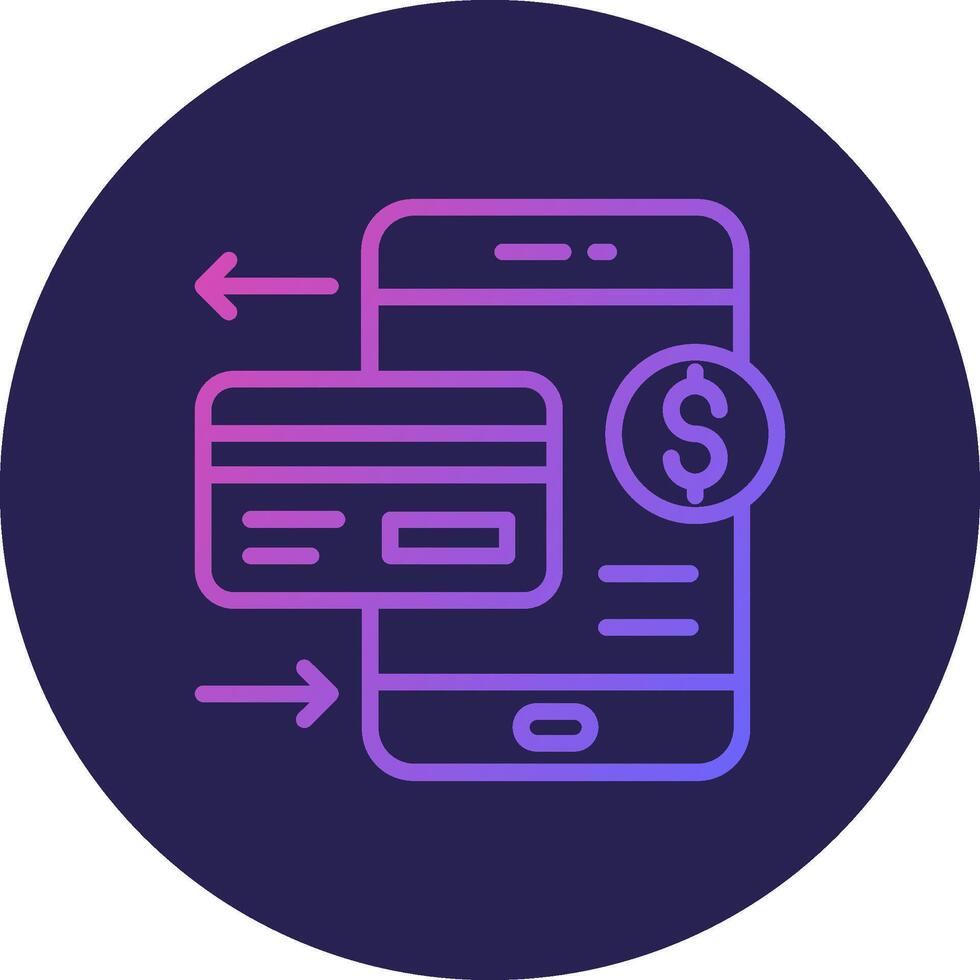 Customer Journey Gradient Colored Line Element vector