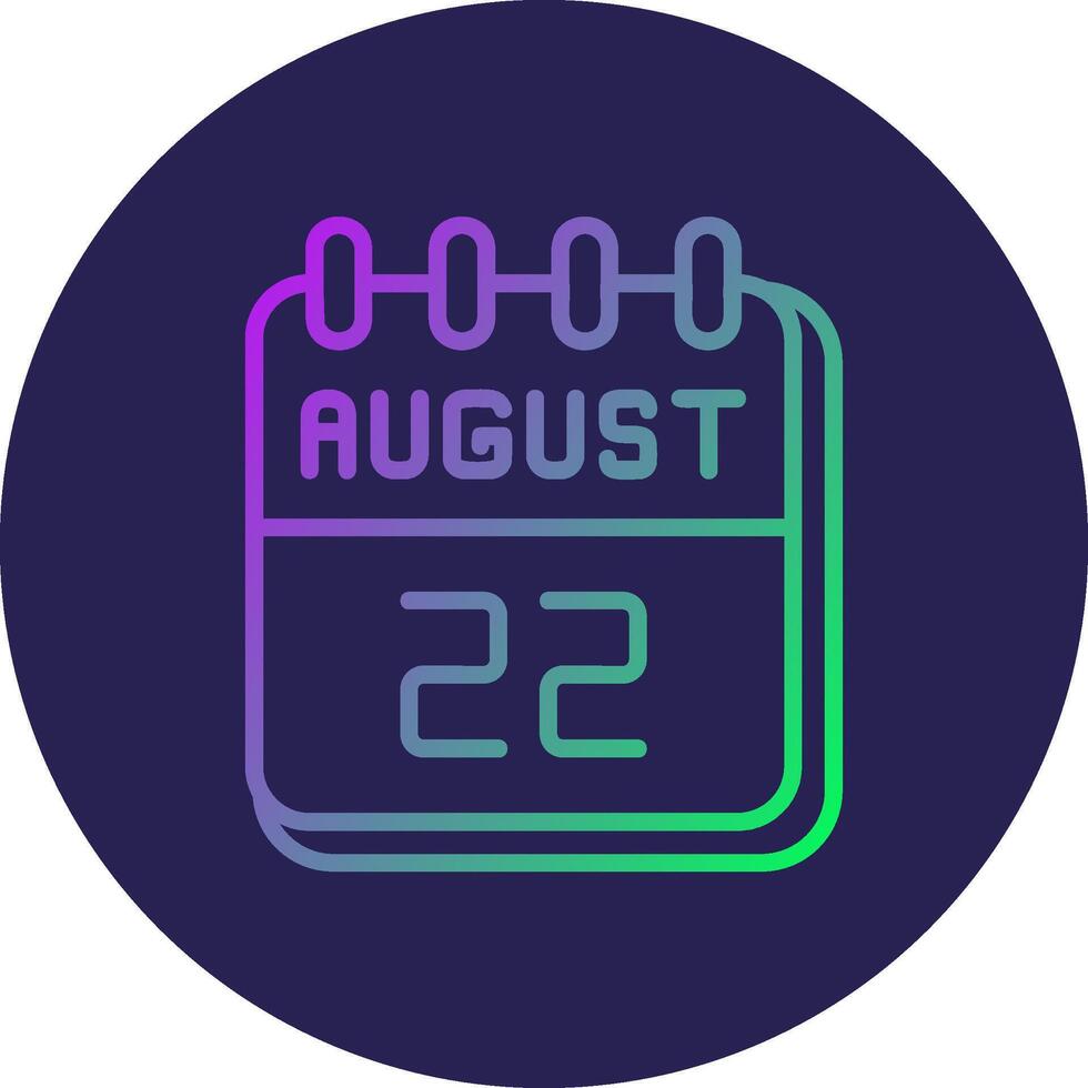 22 August Thin Line Element vector