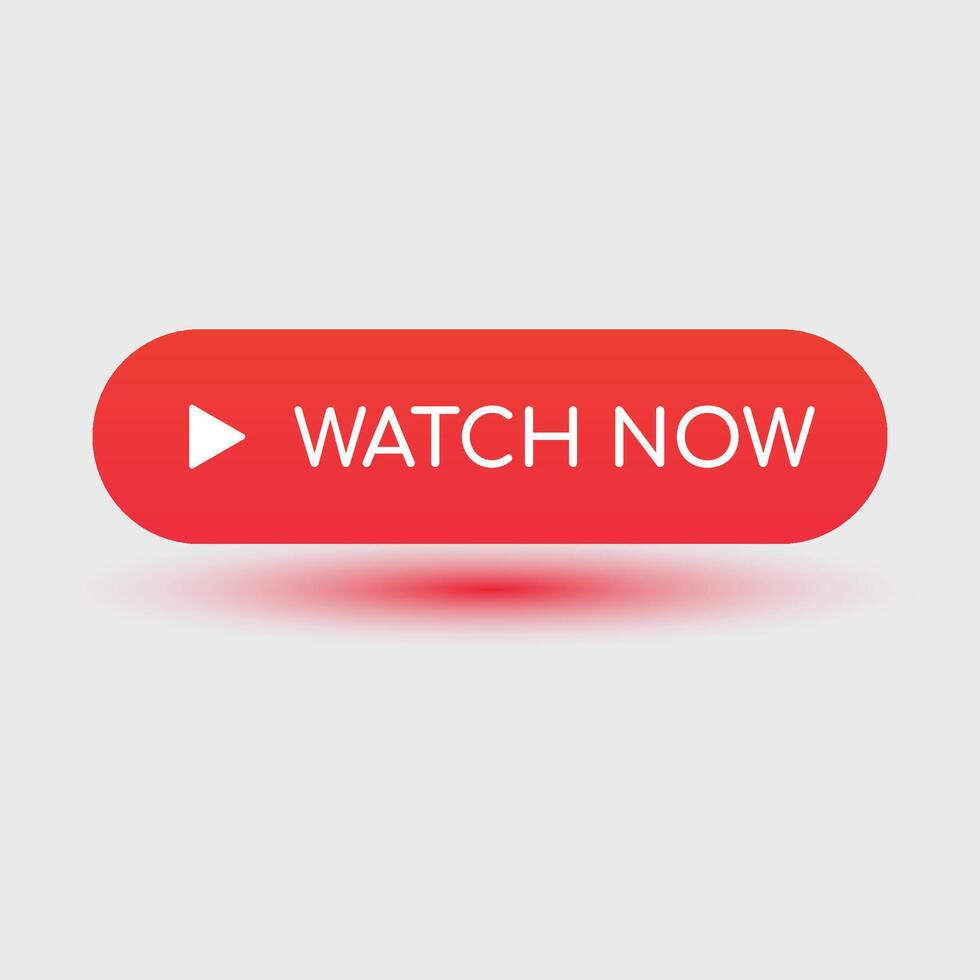 Watch Now Button Design with Icon vector