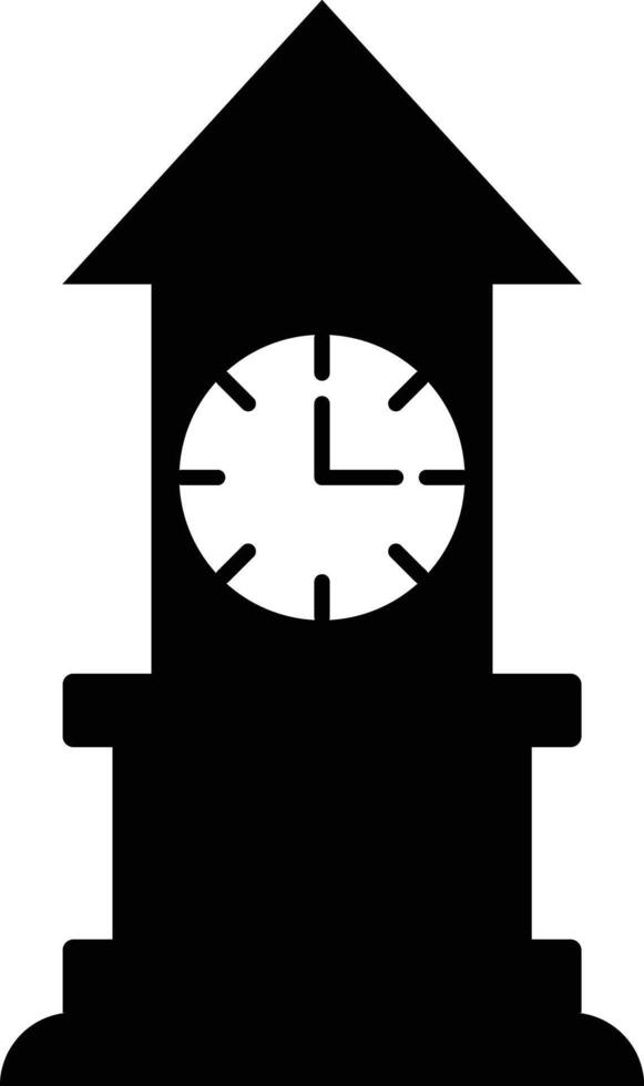 Clock Tower icon. style sign in modern design for mobile concept and web design. Decorative clock tower. Symbol, clock tower with a clock on top vector
