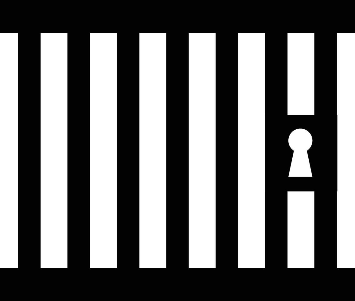 Jail icon logo template vector