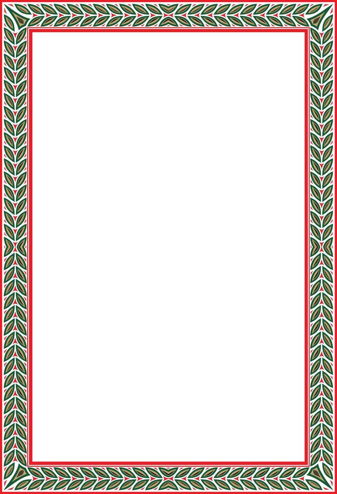 colored square Yakut ornament. Infinite rectangle, border, frame of the northern peoples Far East. vector