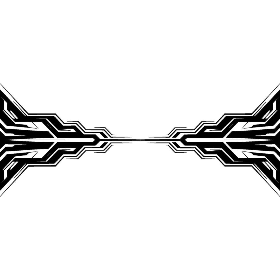 Futuristic Abstract Tech on White Background Illustration vector
