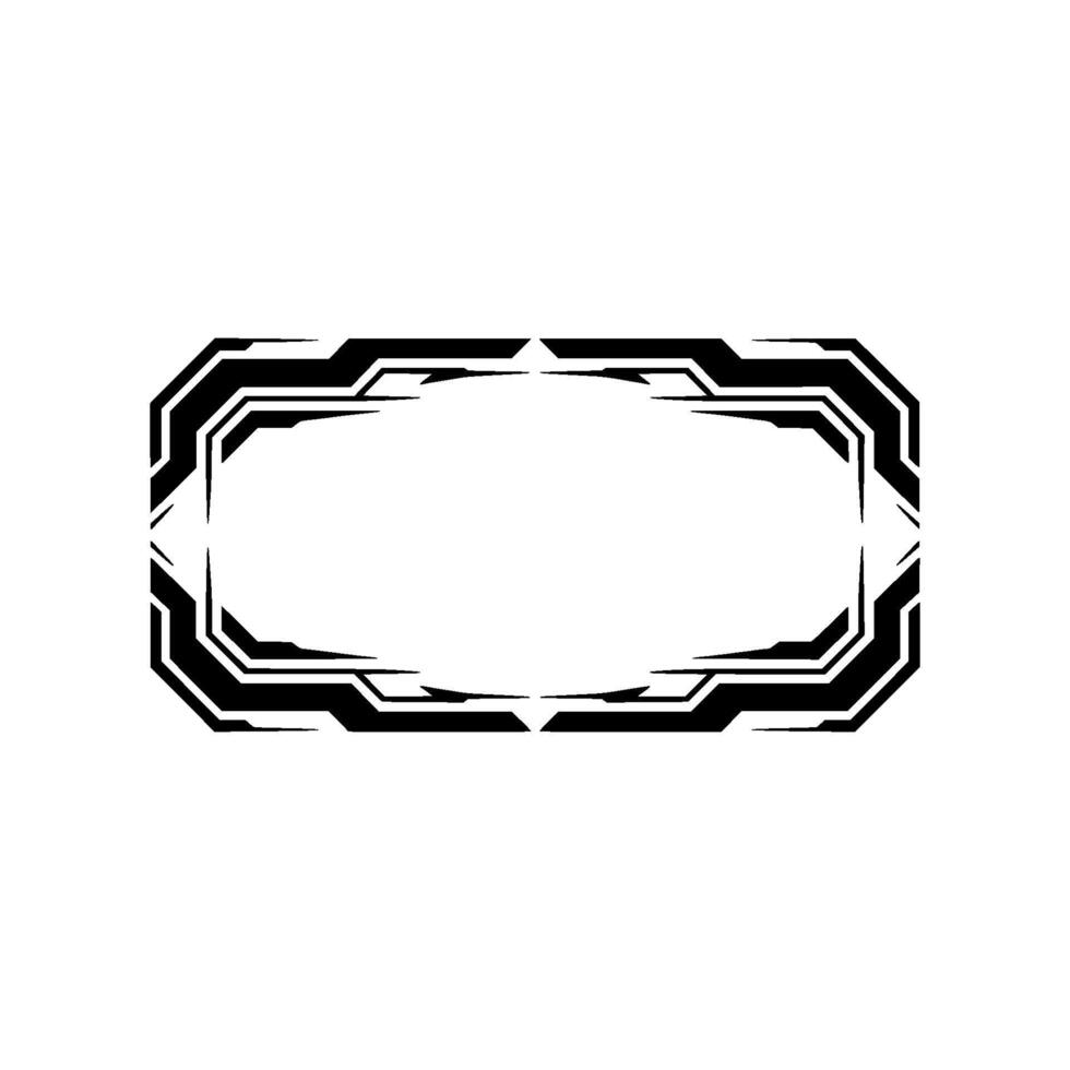 Futuristic Tech Frame With Blank Space, Minimalist vector