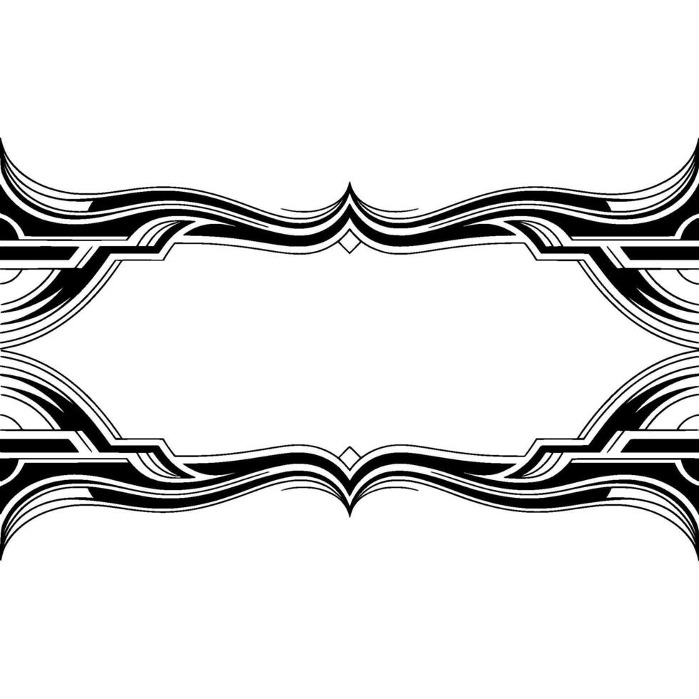 Elegant Art Deco Frame , Geometric Border on Gradient Background vector