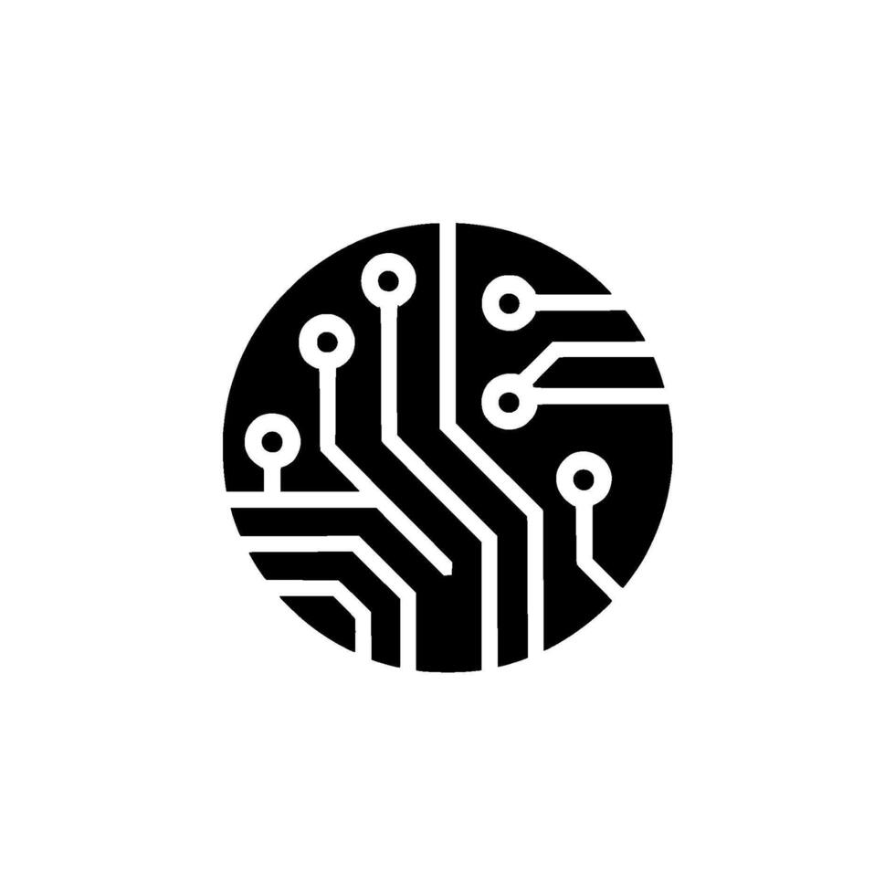 Circuit Board Minimalist Tech on Light Background vector