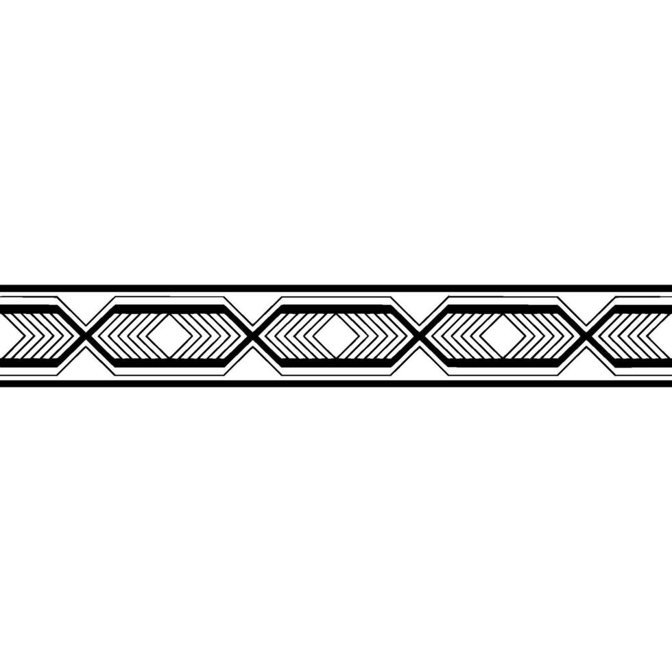 Geometric Border Modern, Minimalist Pattern for Decor. vector