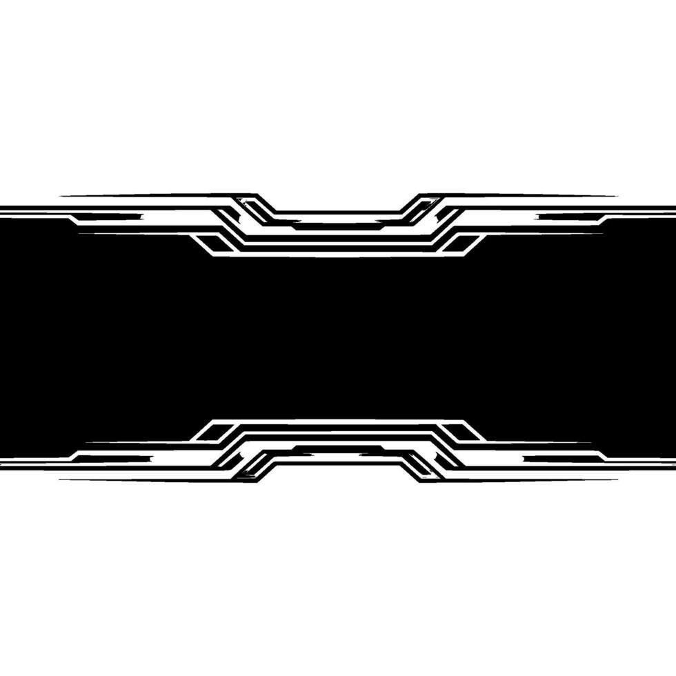 Futuristic Abstract Black White , Template vector