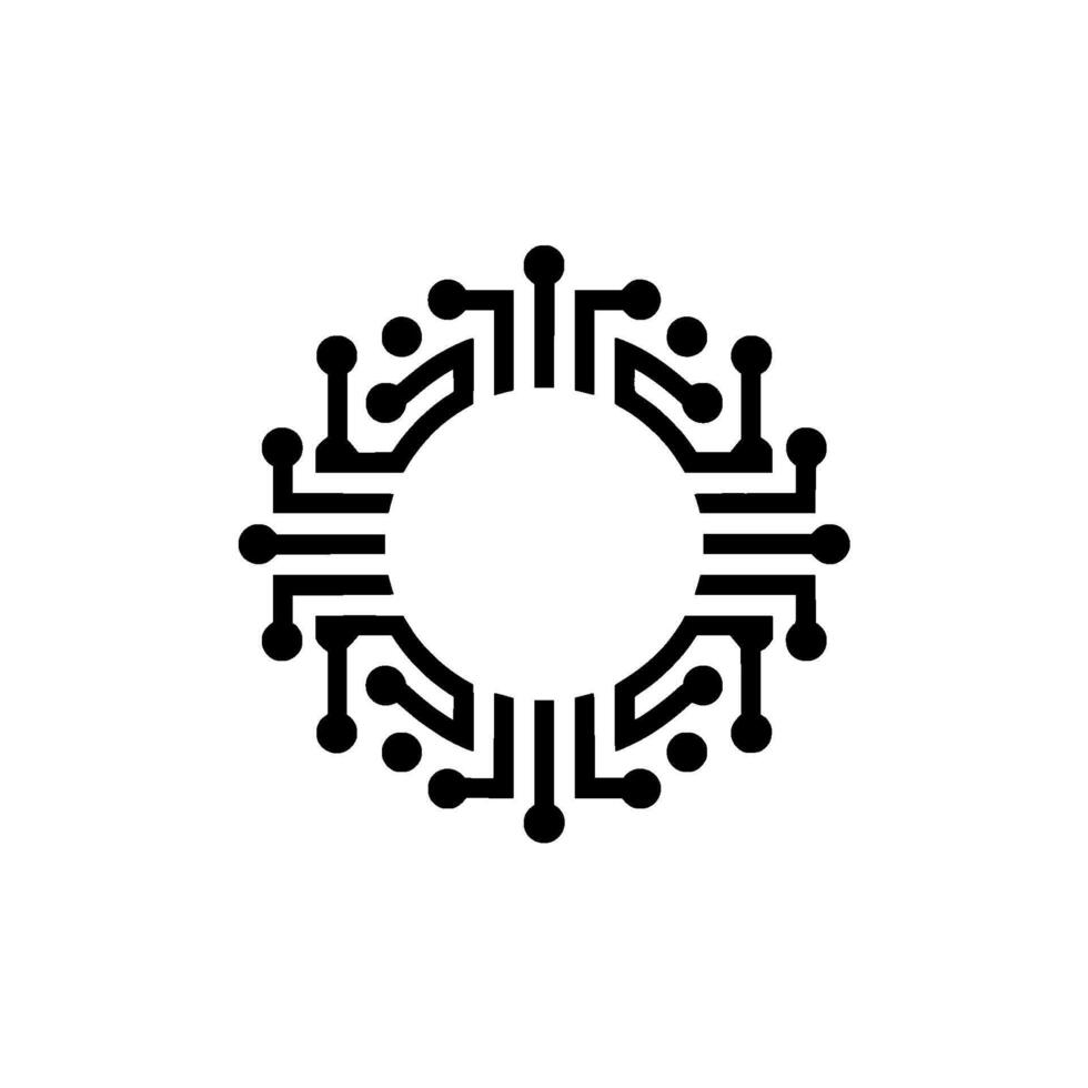 Circuit Board , Modern Tech , Minimalist vector