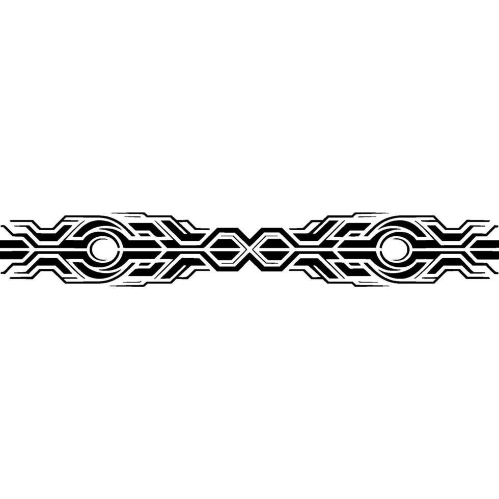 Abstract Geometric Border With Futuristic Tech Aesthetics on White Background vector