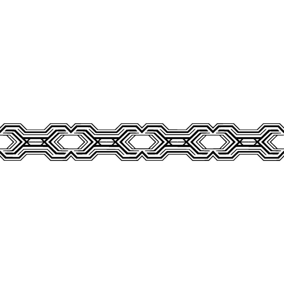 Geometric Border Pattern Minimalist Black Lines on Light Gray vector