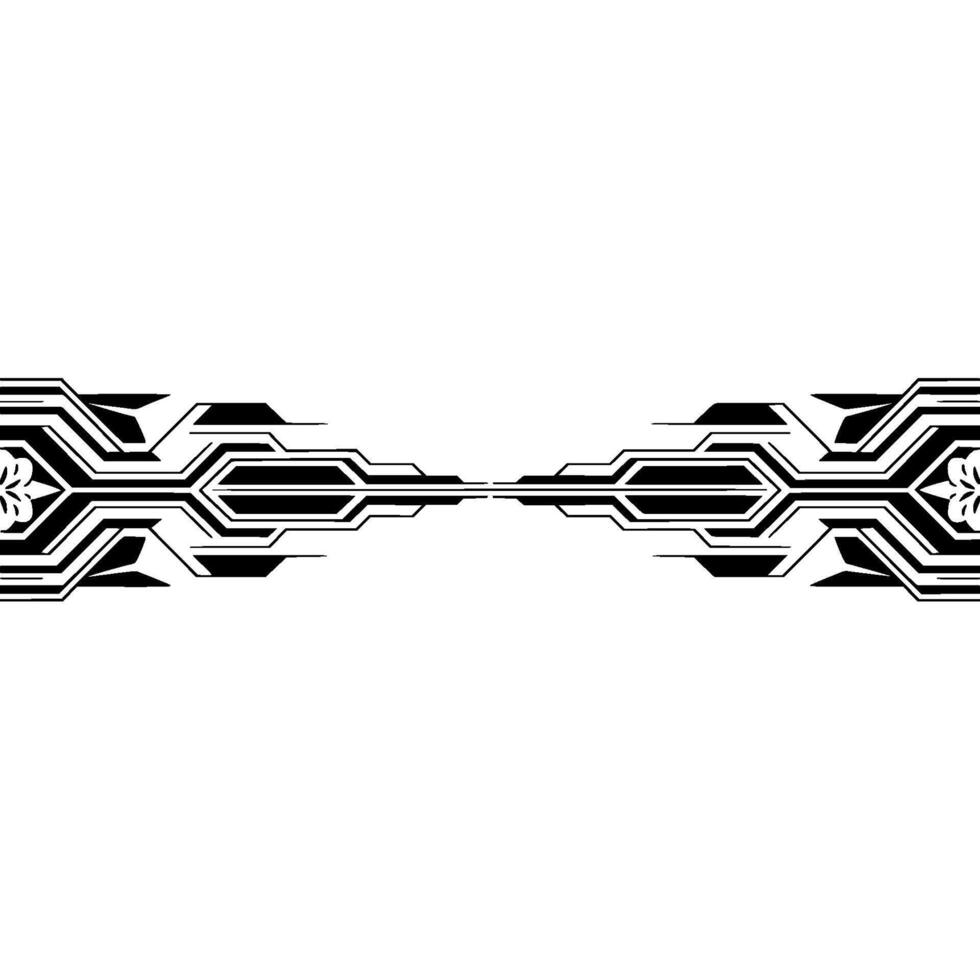 Geometric Circuitry , Modern Tech Aesthetic, Black and White vector