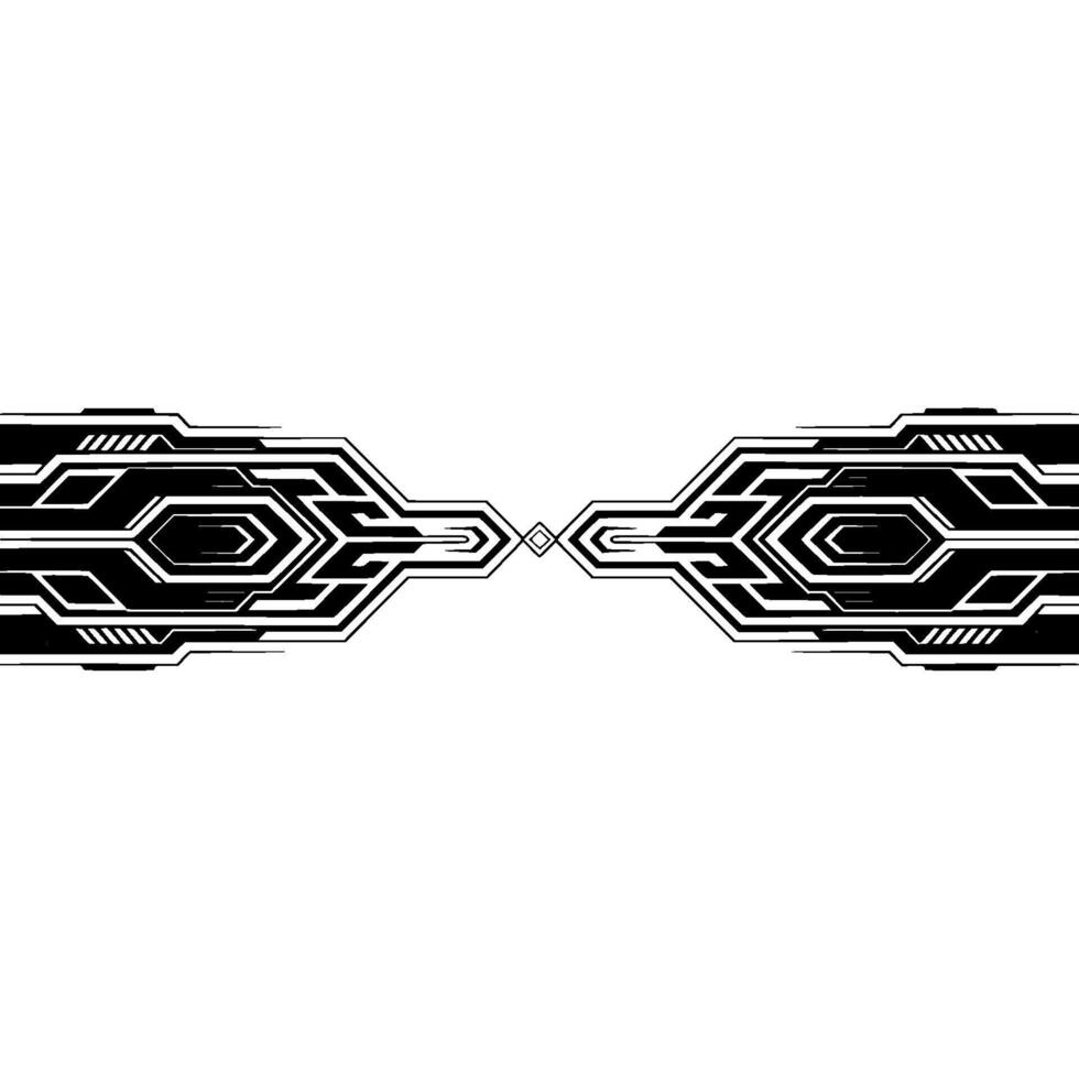 Tech Abstract Modern Circuitry on White vector