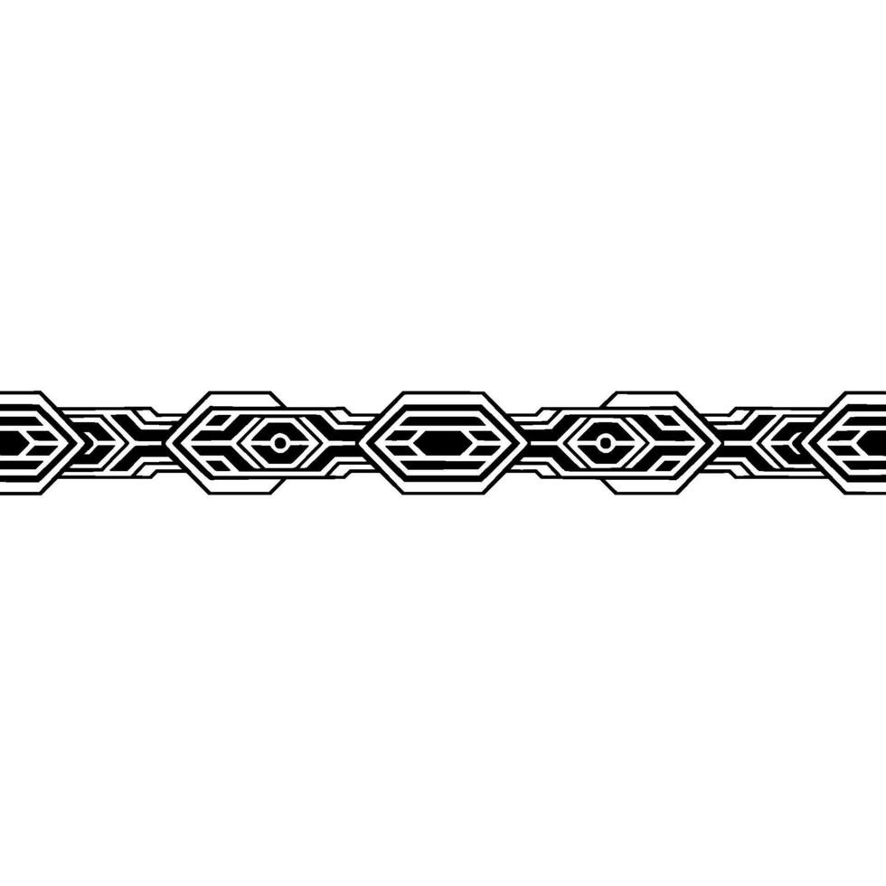 Geometric Border , Black White, Minimalist, Abstract Pattern vector