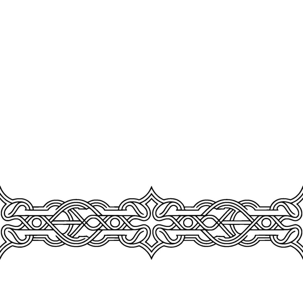 Elegant Celticinspired Border With Gradient Background vector