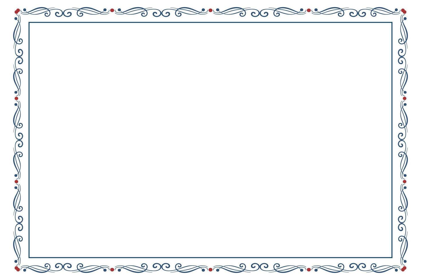 Independence Day Frame with Fancy Star Accents vector