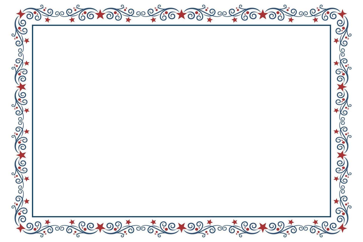 Elegant July Frame with Calligraphy Flourishes vector