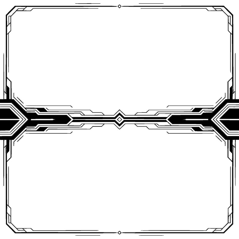 Art Deco Frame With Geometric on Gradient Background vector