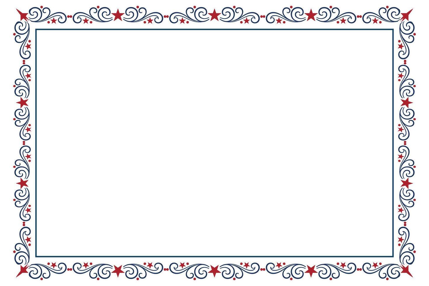 Square Layout for Independence Day vector
