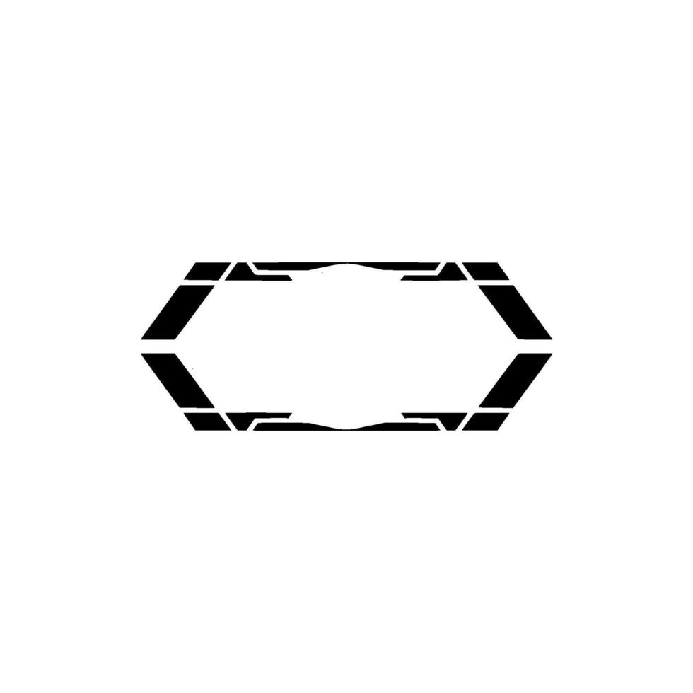 Abstract Geometric Hexagon Composition With Lines and Grid, Minimalist vector