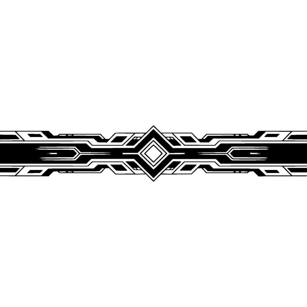 Abstract Tech Border, Geometric Line Art, Clean , Space for Text vector