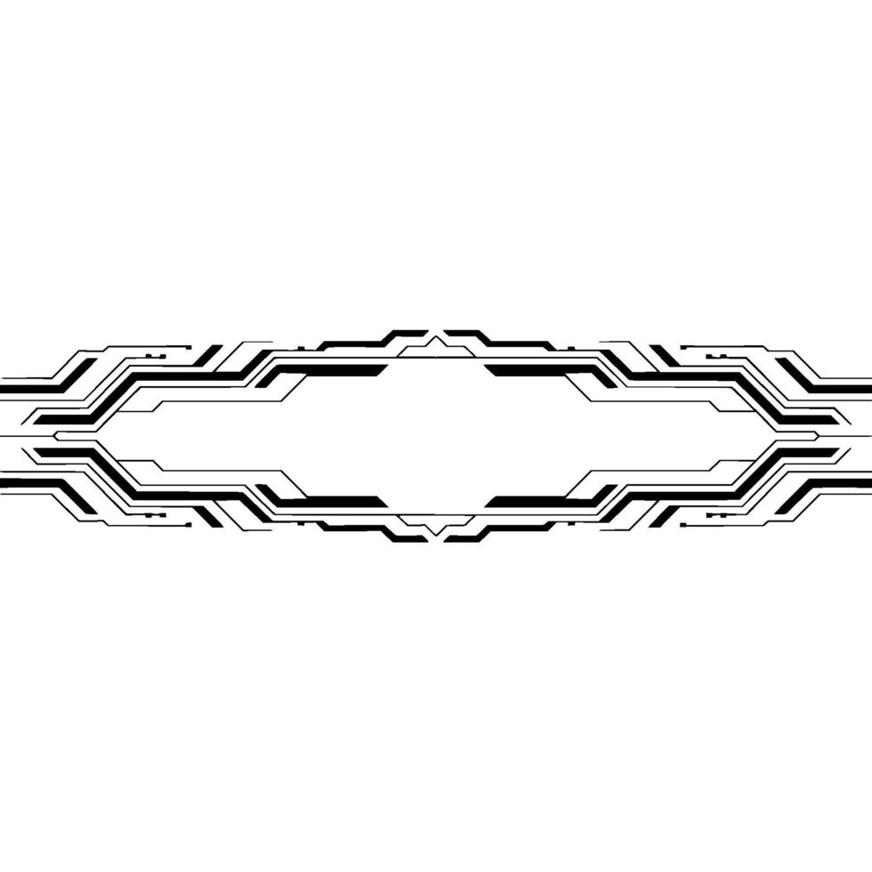 Futuristic Technology Frame, Abstract Circuitry on Light Background vector