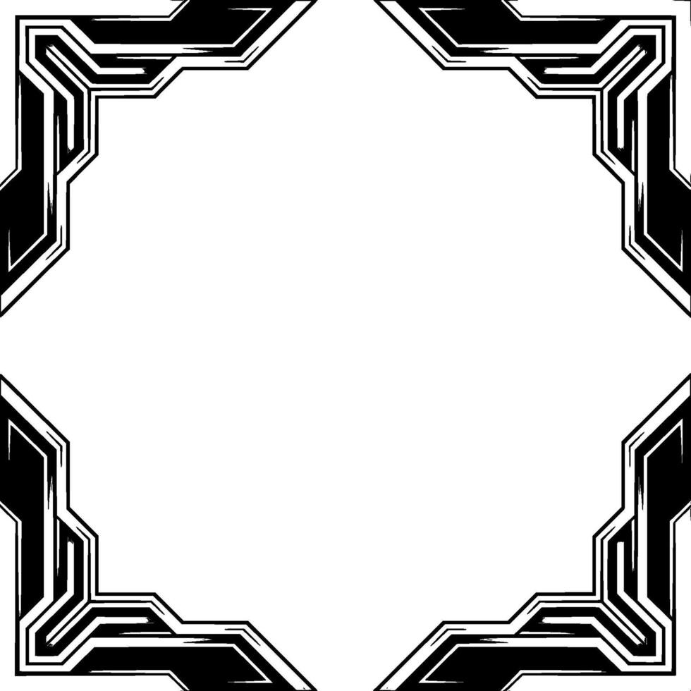 Abstract Geometric Frame on Gradient Background vector