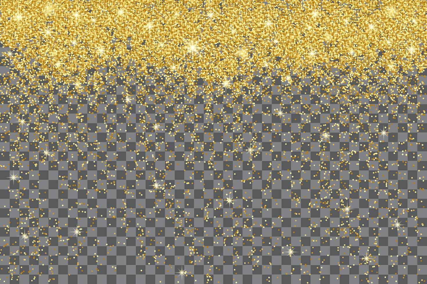 Shiny gold glitter particles background effect vector