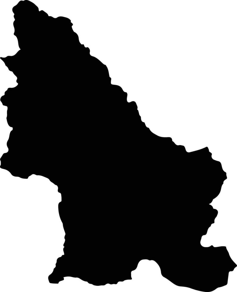 Kon Plong Vietnam silhouette map vector