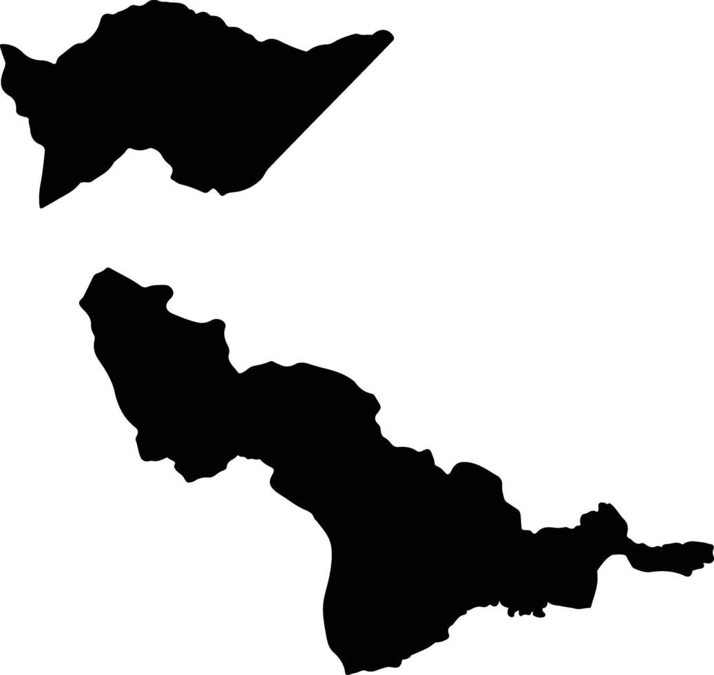 Konawe Indonesia silhouette map vector