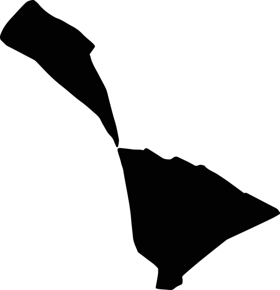 Kuria Kiribati silhouette map vector