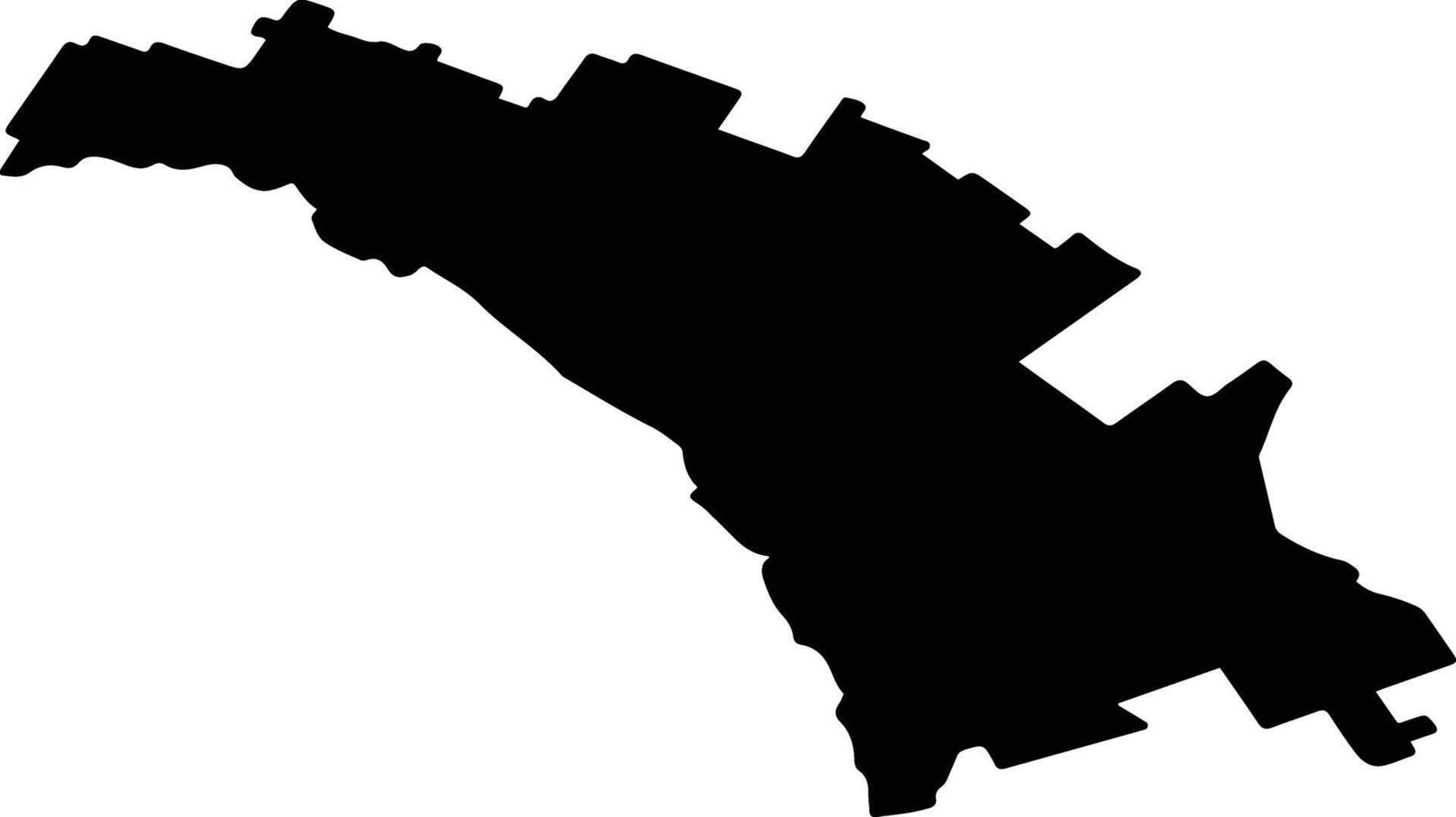 Kurganinsky District Russia silhouette map vector