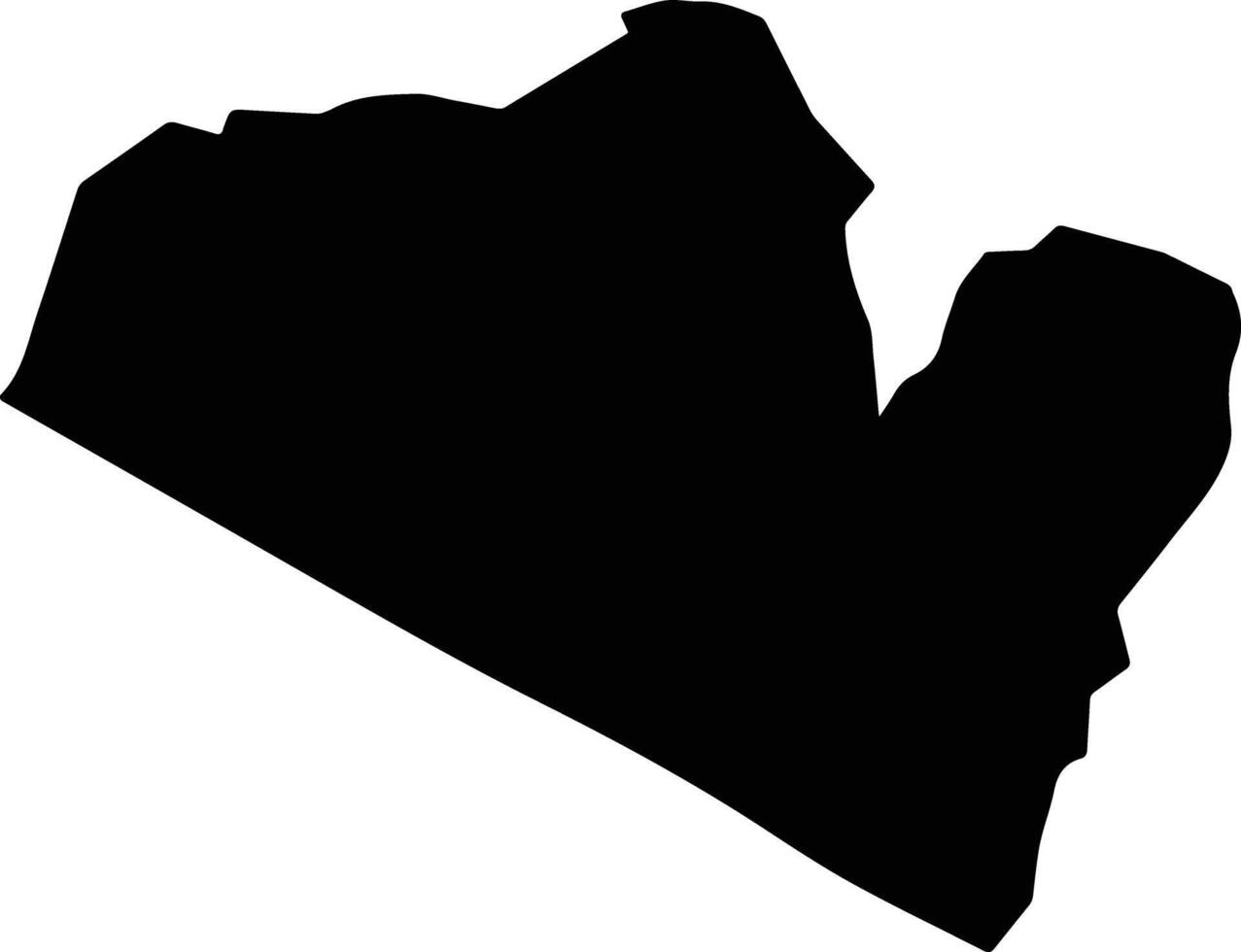 Kuria West Kenya silhouette map vector