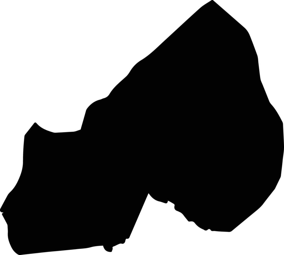 Kurmi Nigeria silhouette map vector