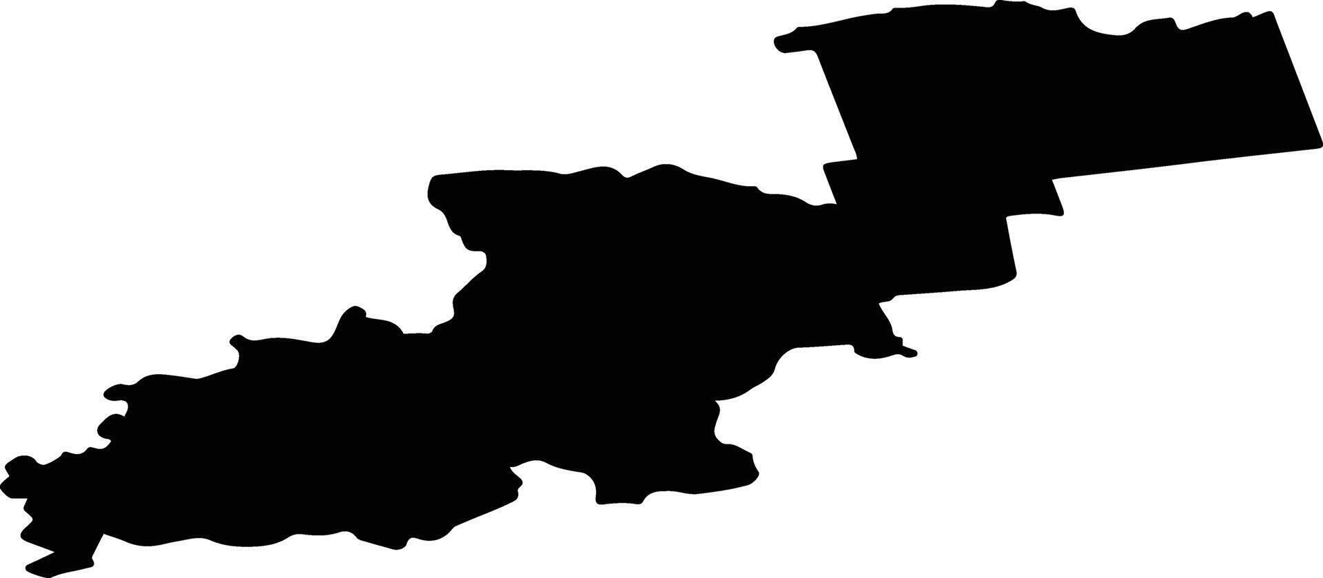 Kurmenes pag Latvia silhouette map vector