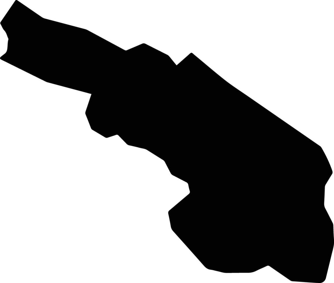 Kurobe Japan silhouette map vector