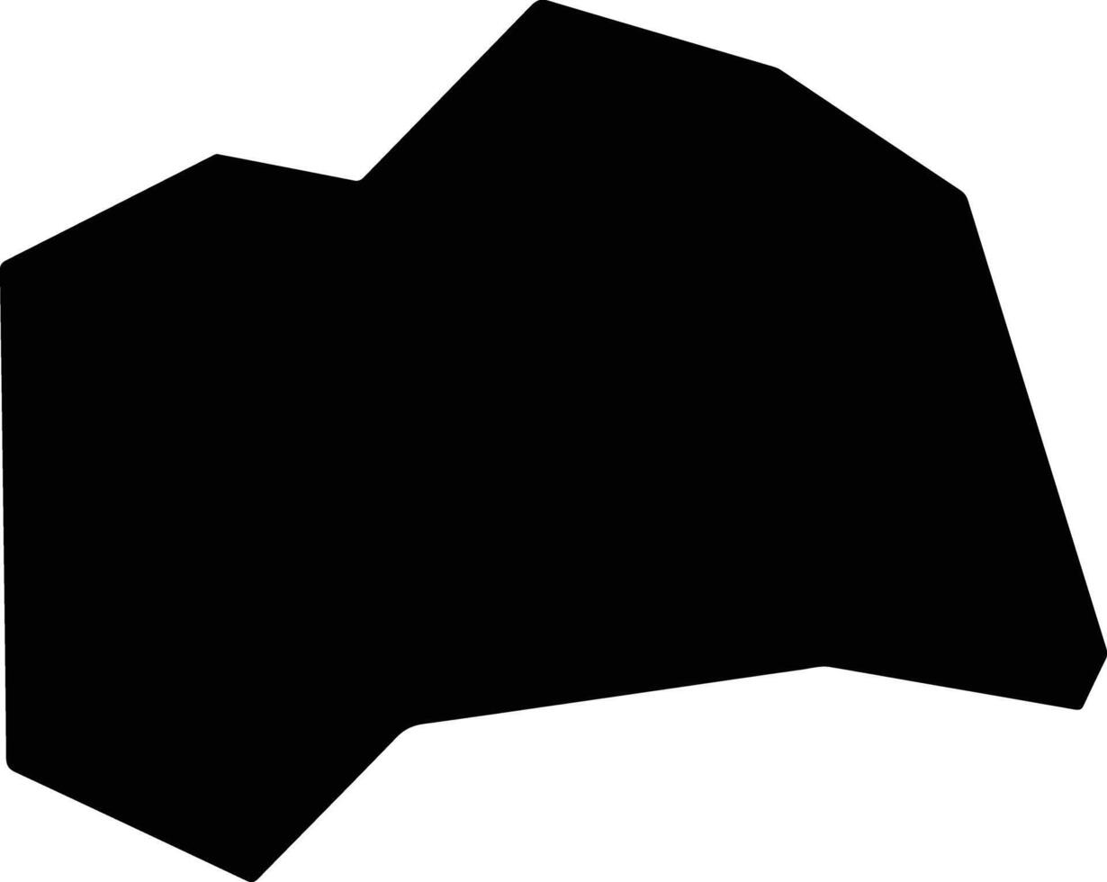 Kurotaki Japan silhouette map vector