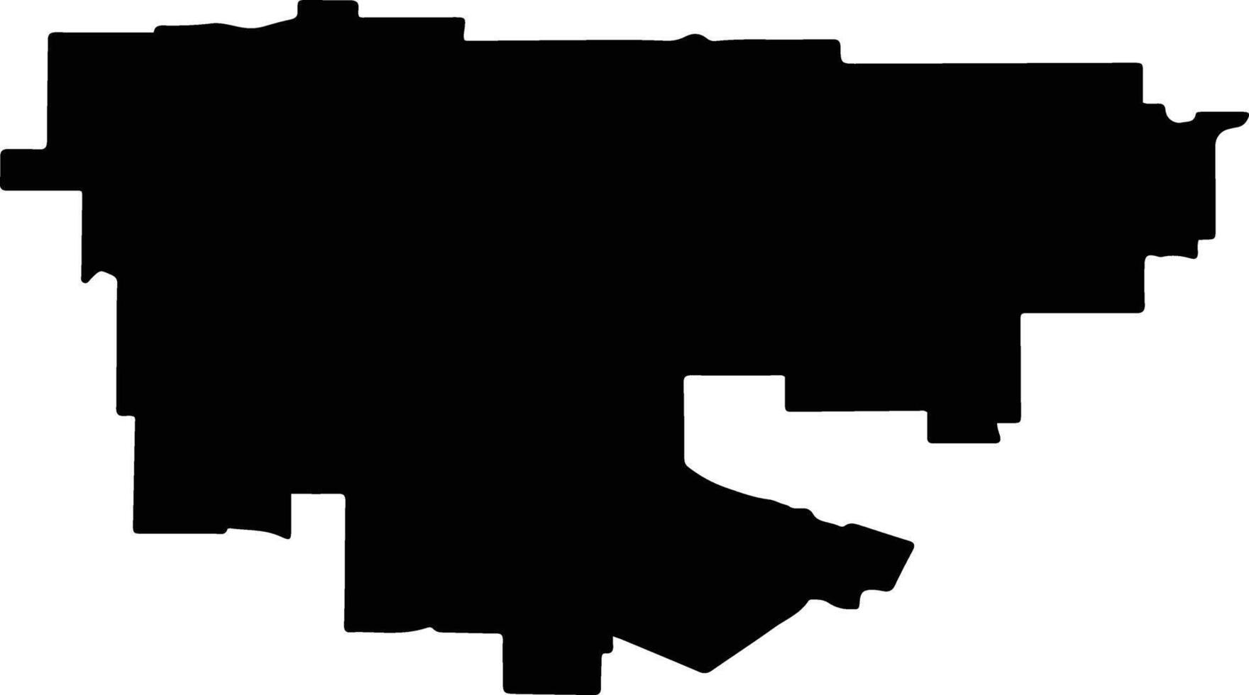 Kushchovsky District Russia silhouette map vector