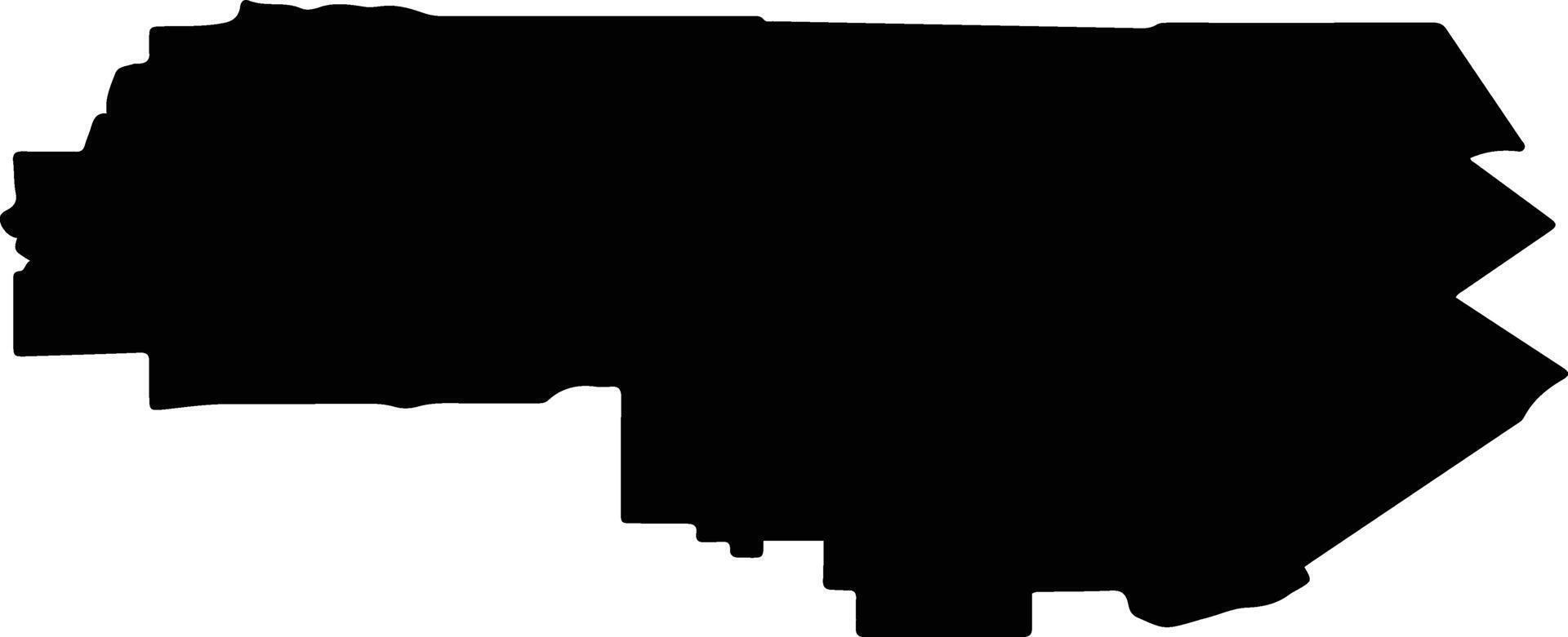 Kuybyshevsky District Russia silhouette map vector