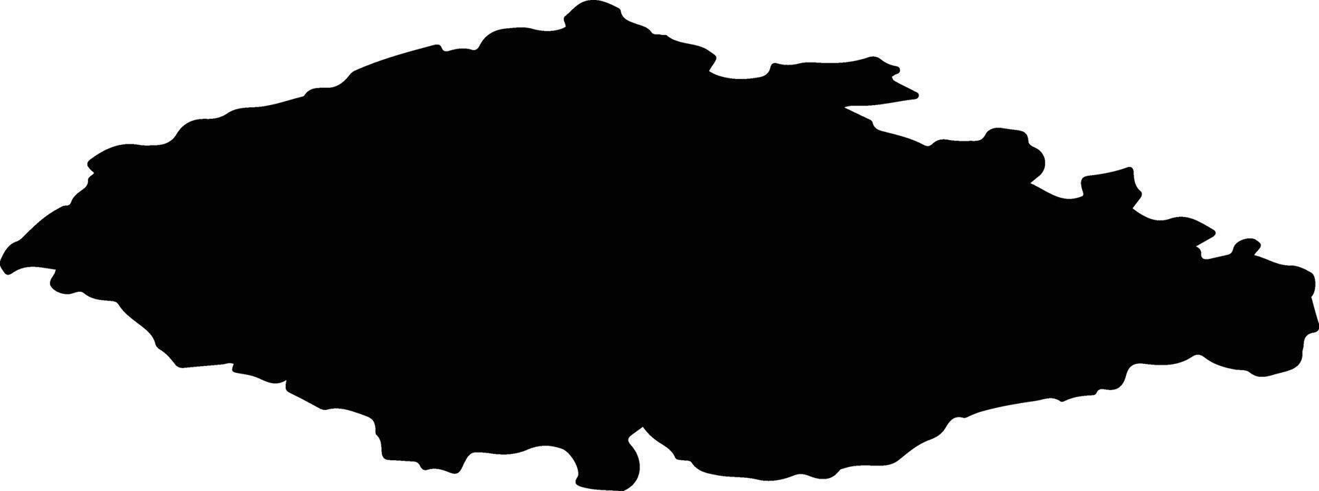 Kuyedinsky District Russia silhouette map vector