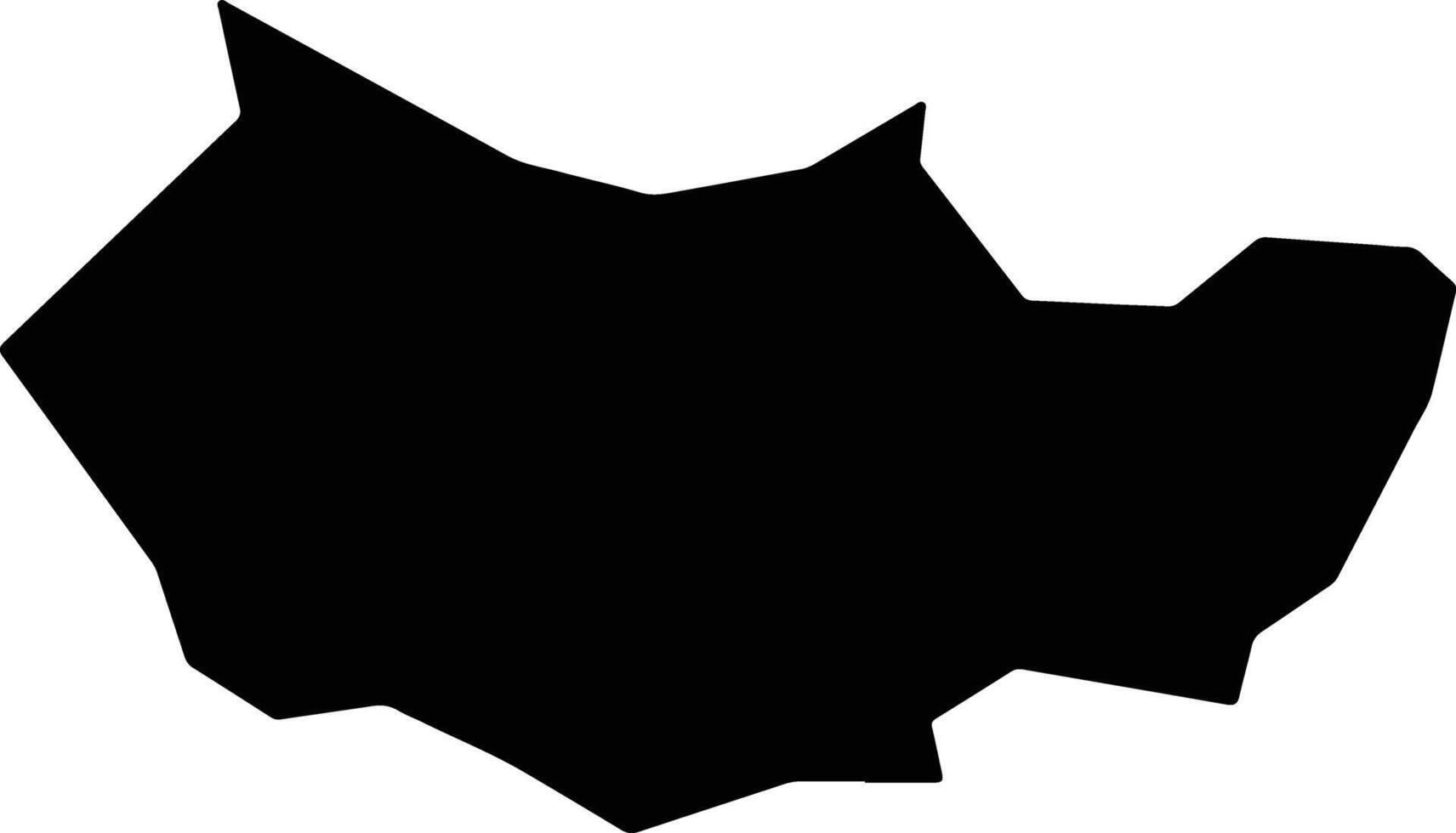 Kuz Kunar Afghanistan silhouette map vector