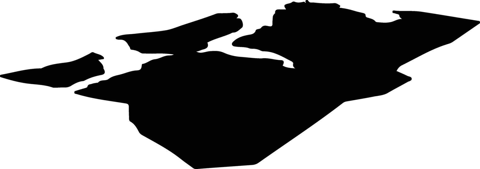 Kvalsund nor Norway silhouette map vector