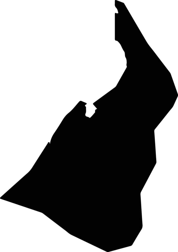 Kwail North Korea silhouette map vector